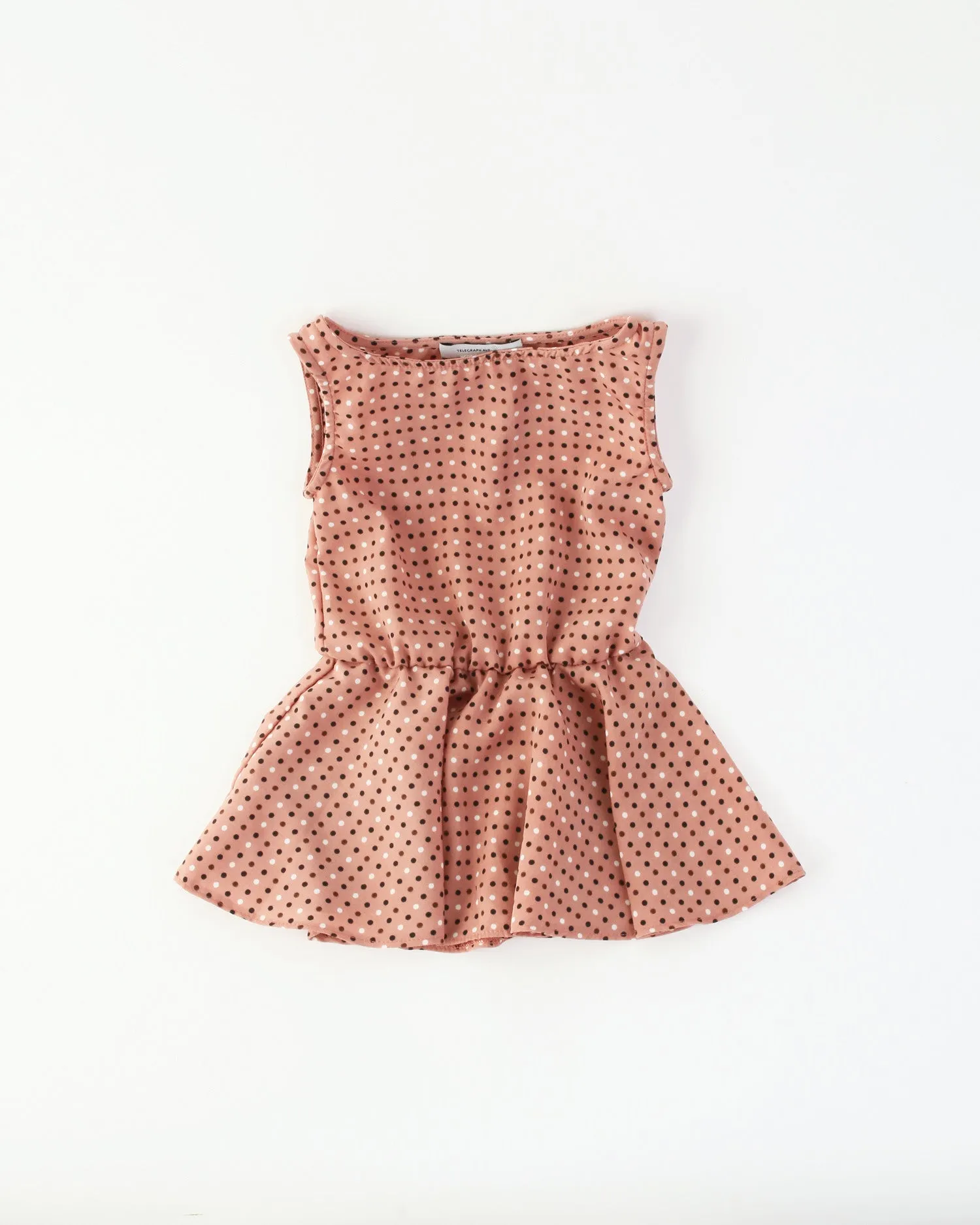 Fit & Flare Dress in Rose Polkadot