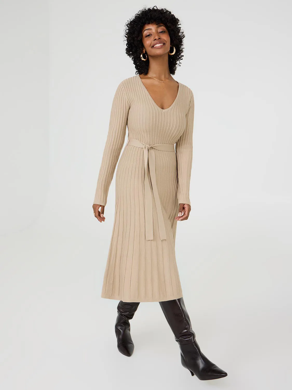 Fit & Flare Sweater Dress