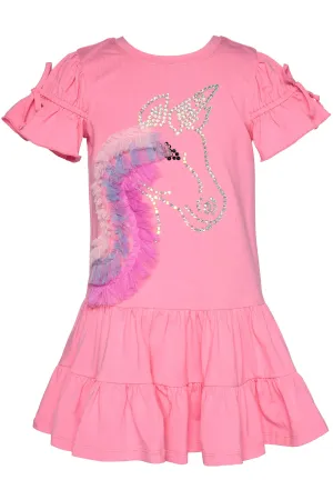 Fit & Flare Unicorn Dress  || Hannah Banana