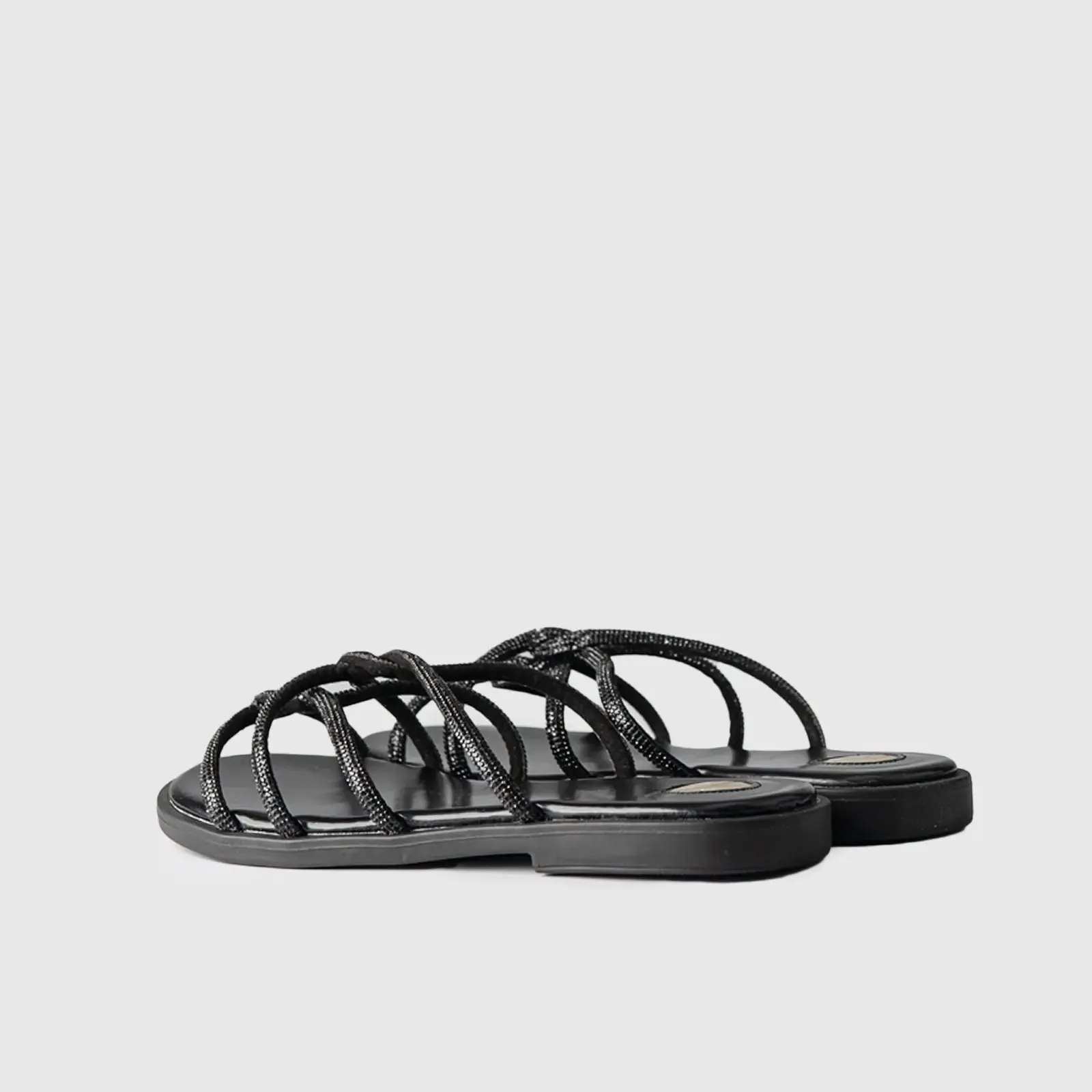 Flat Dress Sandal 01616 Black
