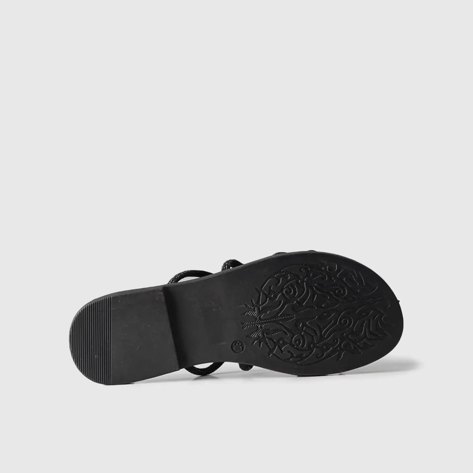 Flat Dress Sandal 01616 Black