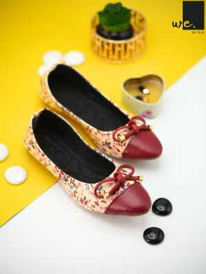Floral Bliss Maroon,Black,Pink,Beige -306