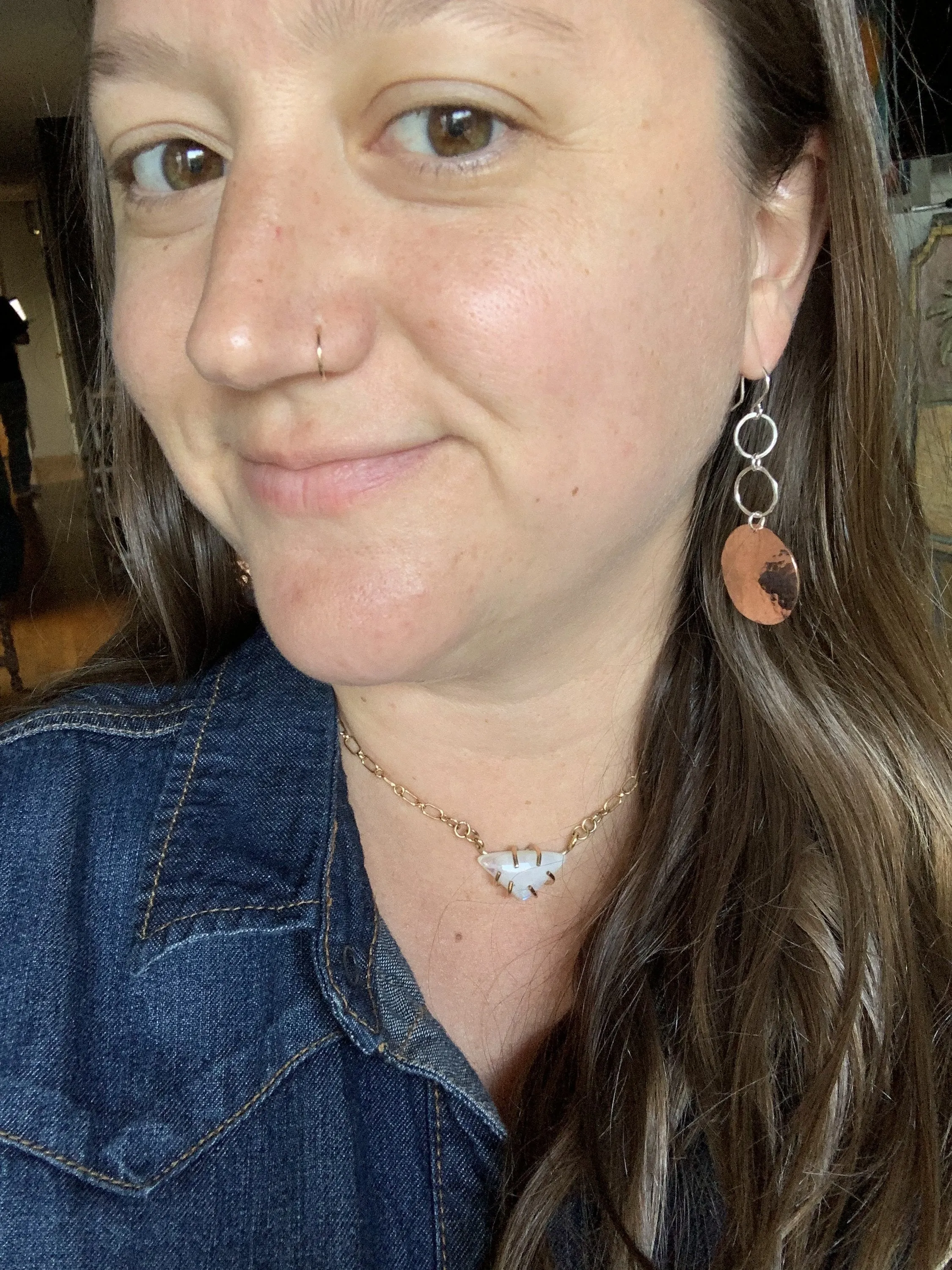 Full Moon Chandelier Earrings: Handmade Southwest Jewelry for Her