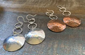 Full Moon Chandelier Earrings: Handmade Southwest Jewelry for Her
