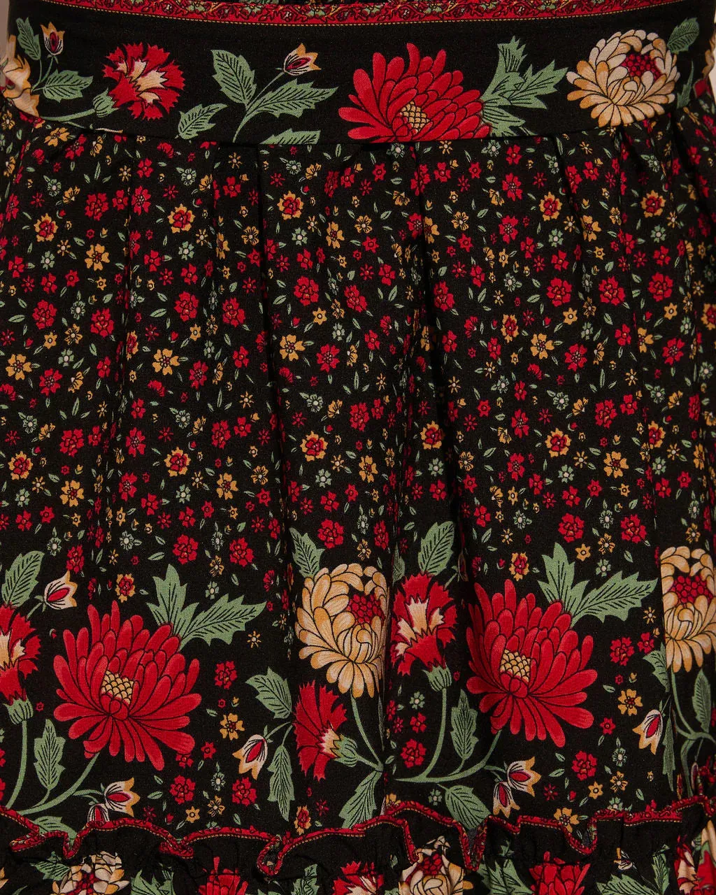Full of Whimsy Floral Fit And Flare Mini Dress
