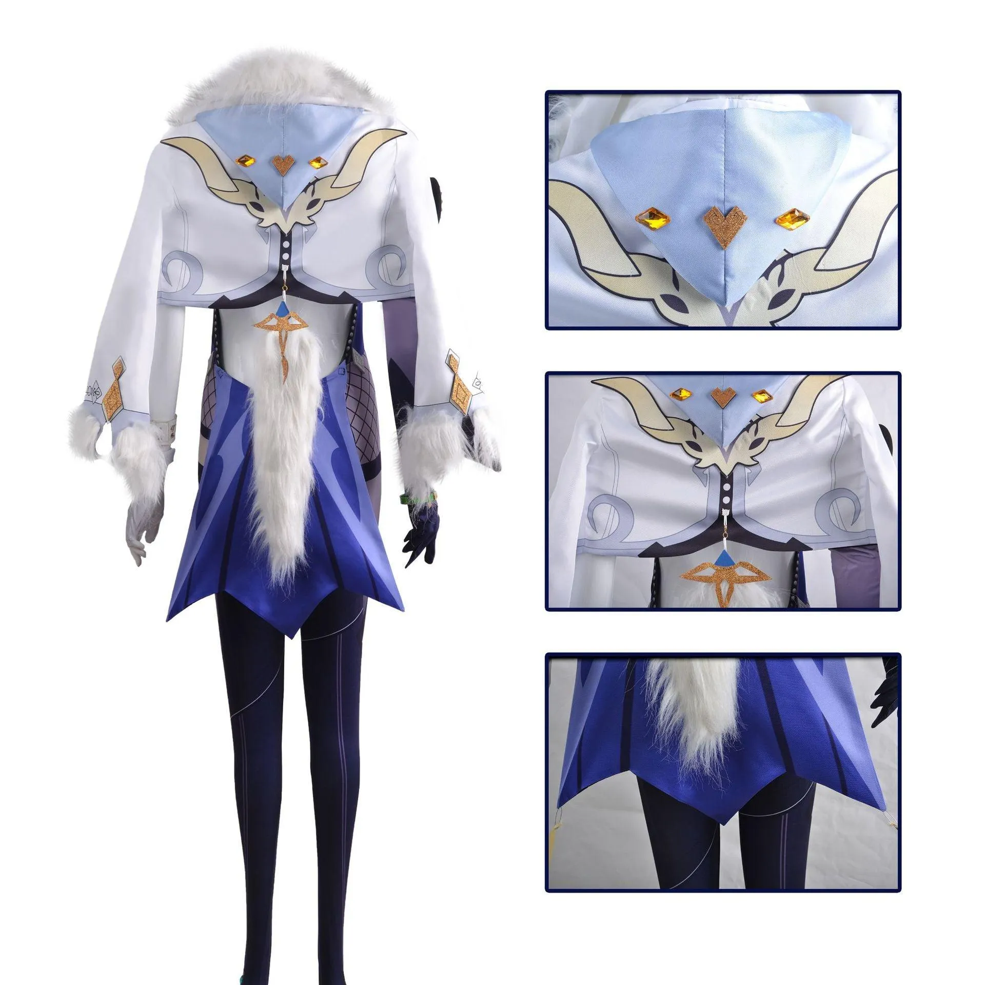 Genshin Impact Yelan Cosplay Costume Outfits Halloween Carnival Suit