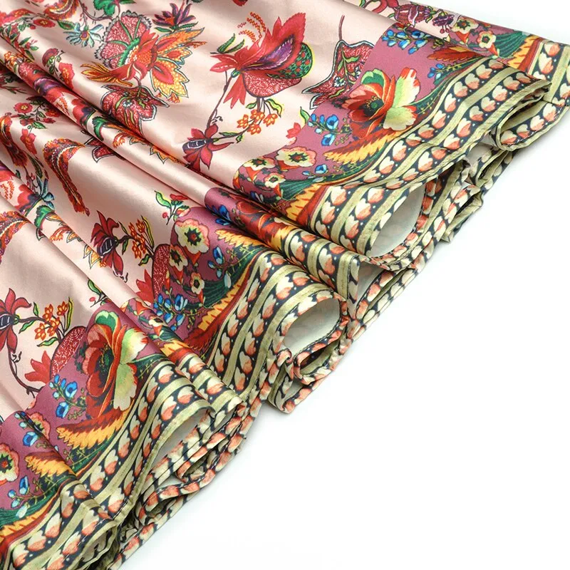 GISELLE Party Lantern Sleeve Print Dress