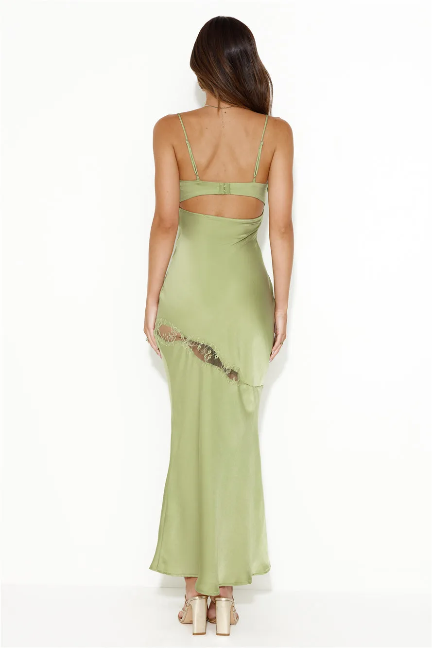 Go Lights Maxi Dress Green