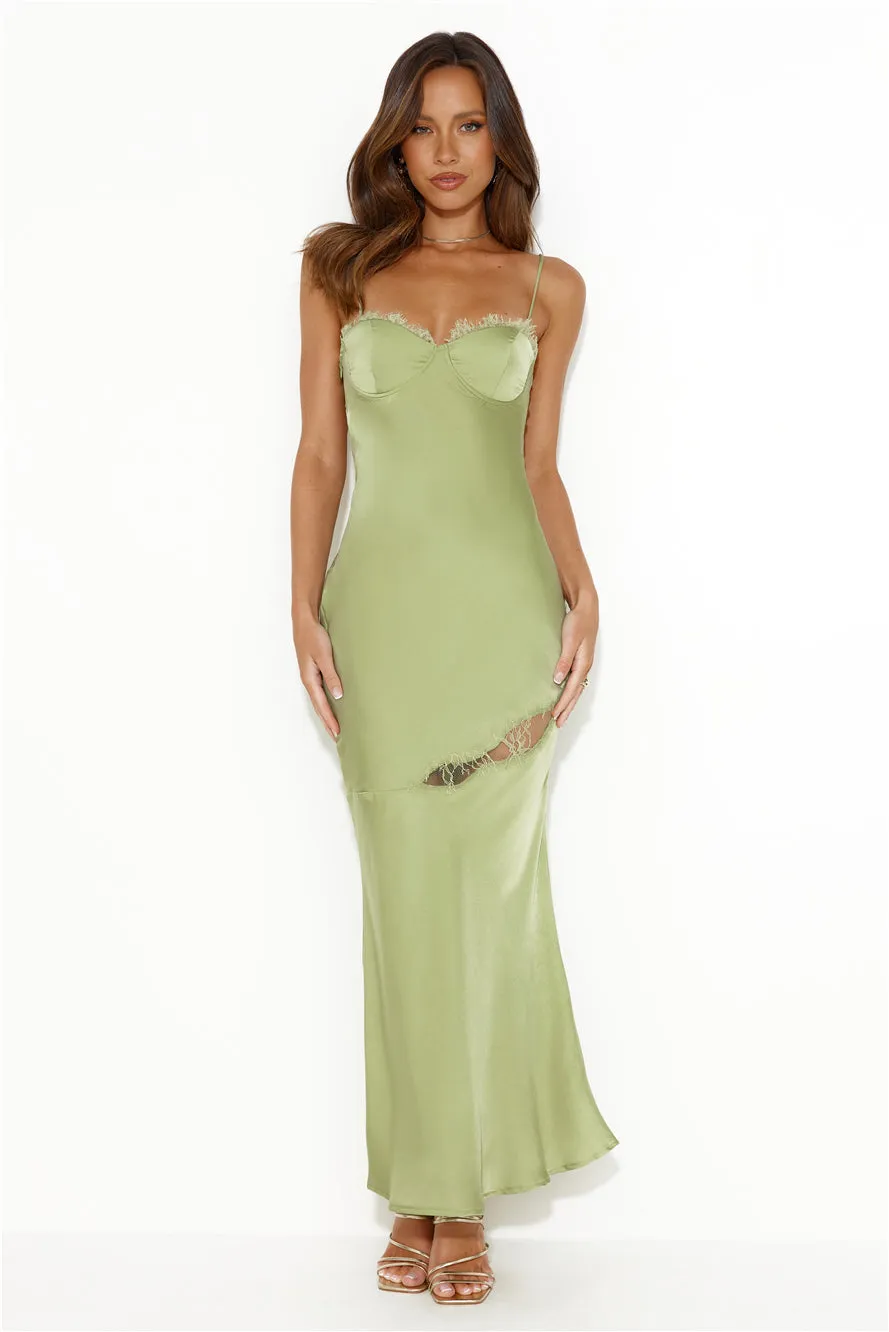 Go Lights Maxi Dress Green