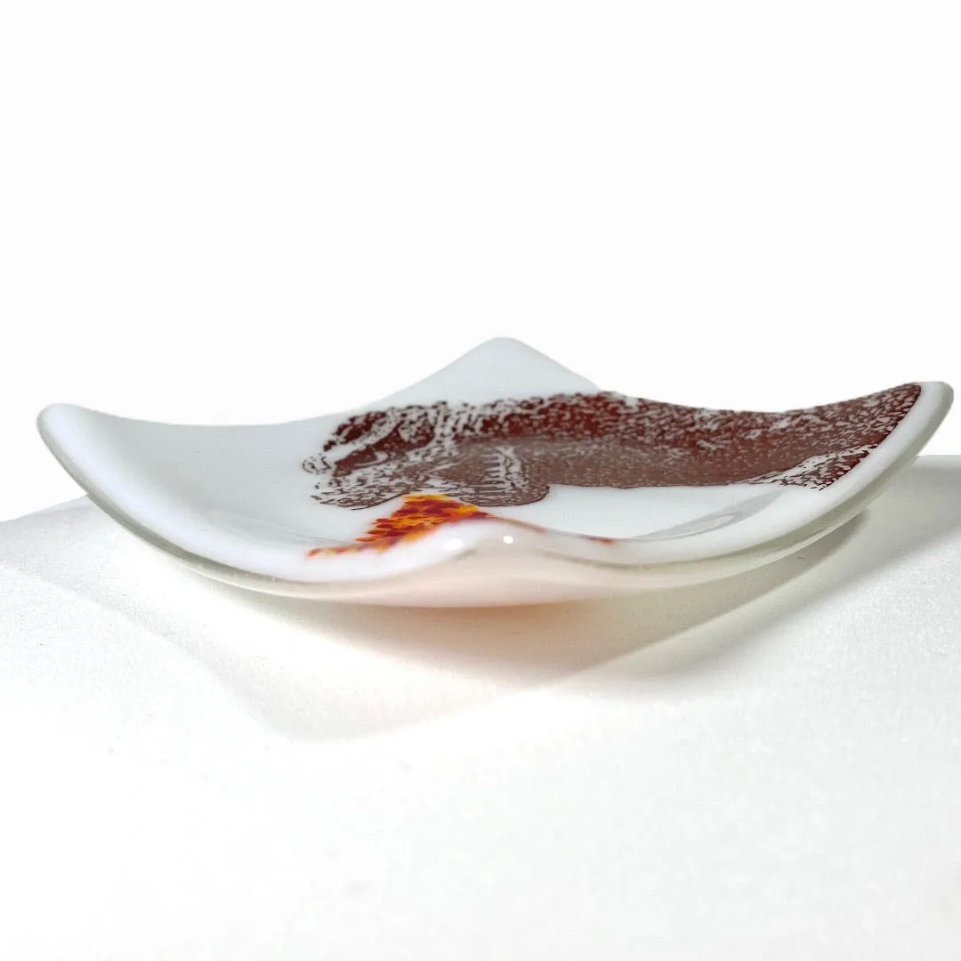 Godzilla Dish Artisan Glass