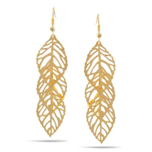 GOLD LEAF EARRINGS #SWY-18033GL (IF15)