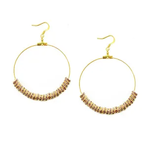 GOLD LIGHT AMETHYST EARRINGS  #ER1325_G-LT.AMY (LA6)