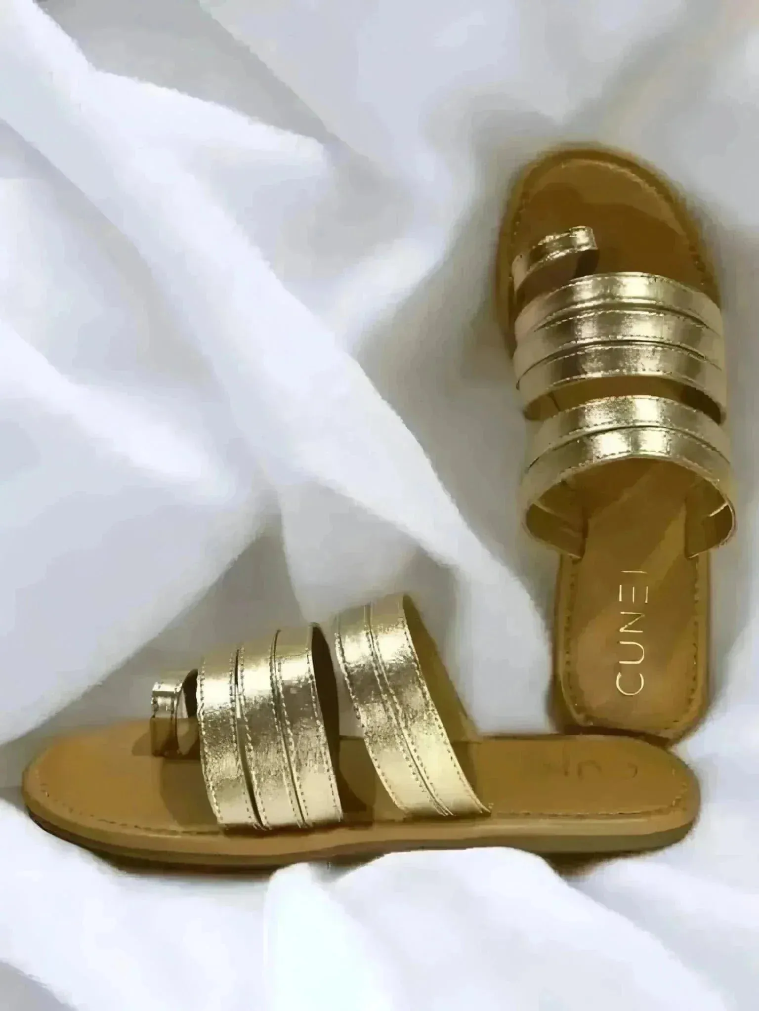 Golden Gladiator Slip Ons