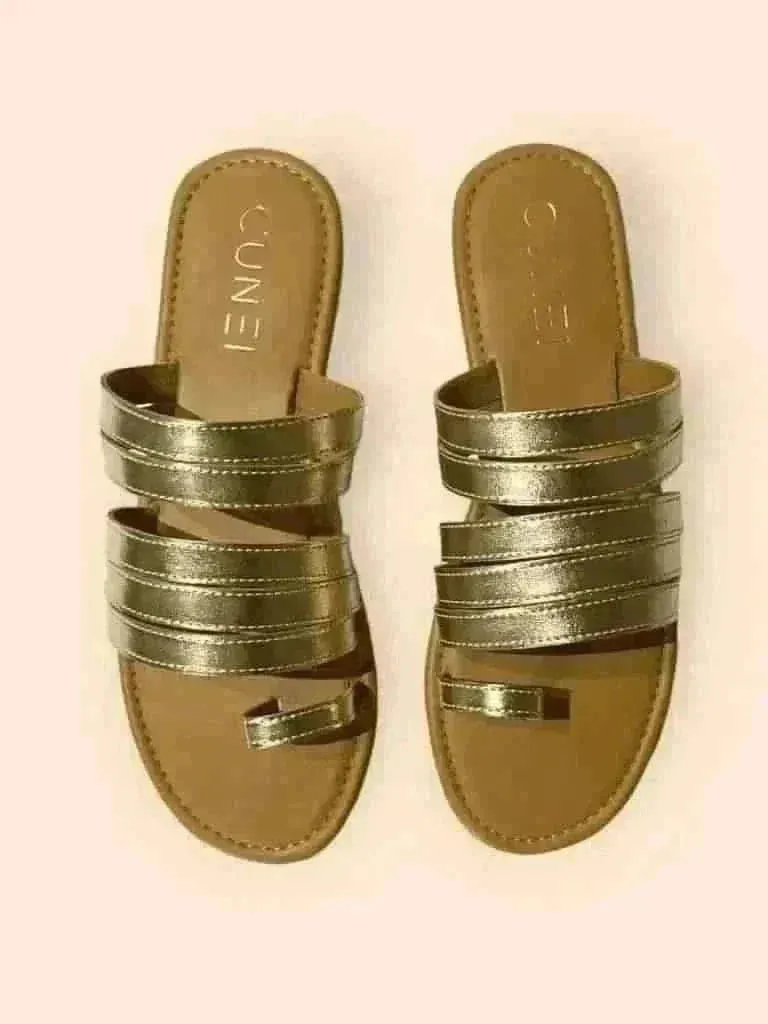 Golden Gladiator Slip Ons