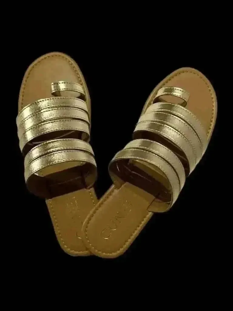 Golden Gladiator Slip Ons