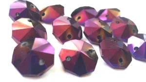 Golden Plum 14mm Octagon Beads Chandelier Crystals 2 Holes