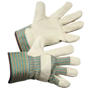 Grain Leather Work Glove, Unlined Palm