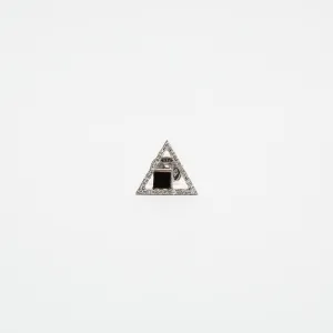 HADAR NORNBERG | TRIANGLE DIAMOND ONYX EARRINGS