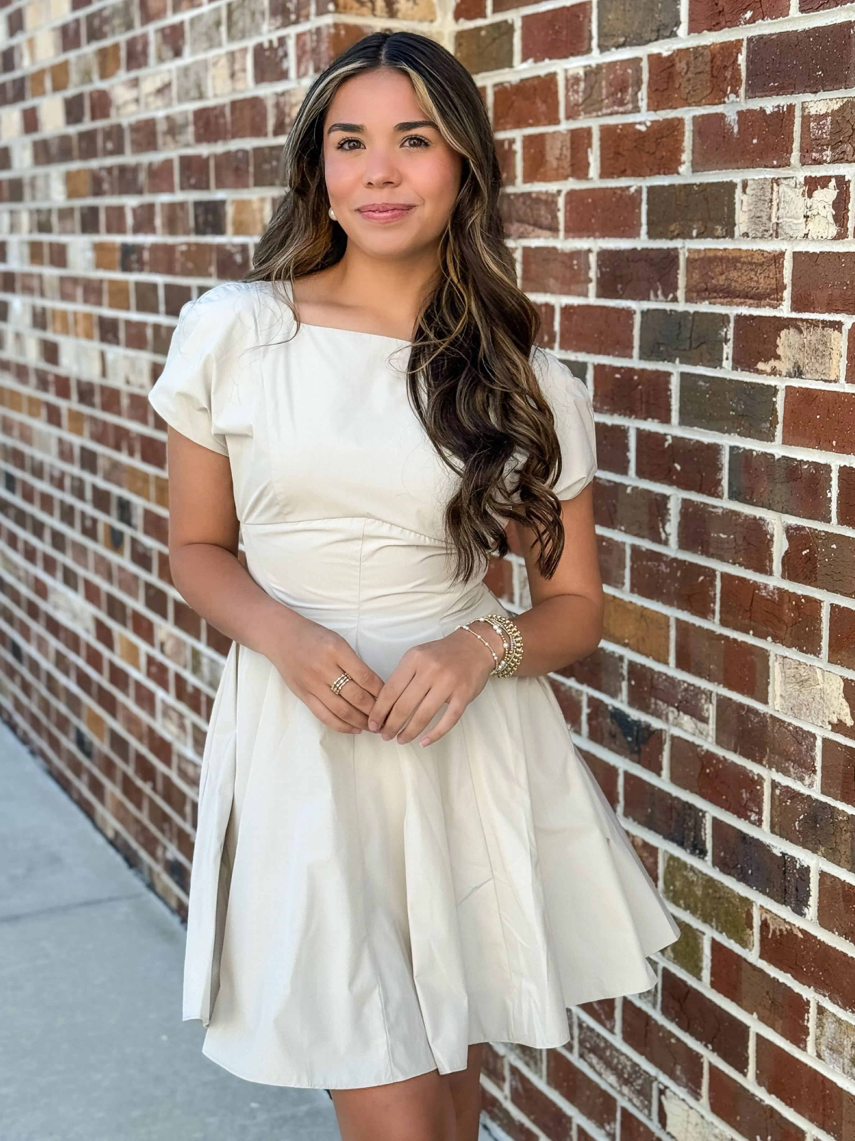 Harper Dress (Bone)