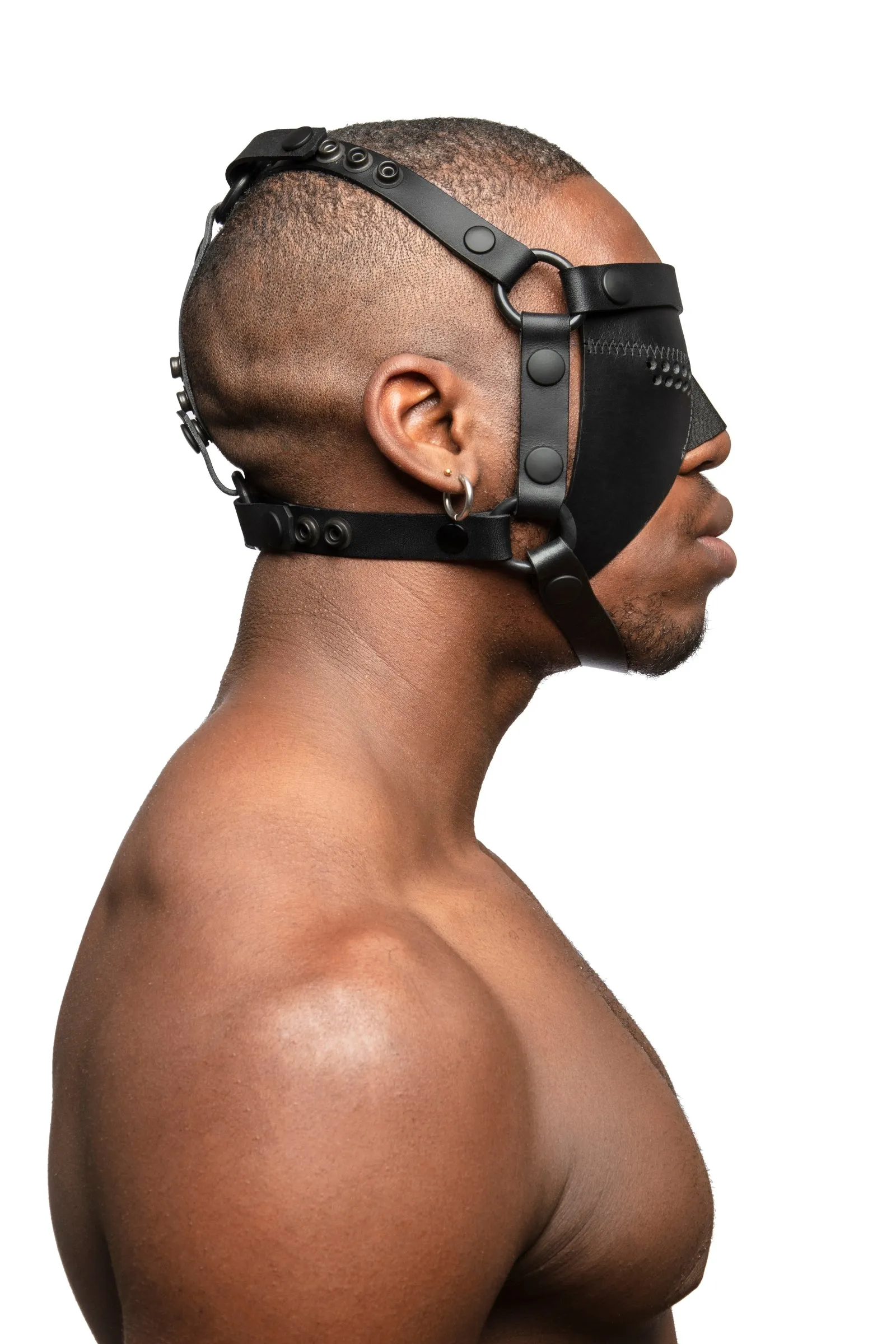 HEAD HARNESS PARTIAL BLINDER - Black