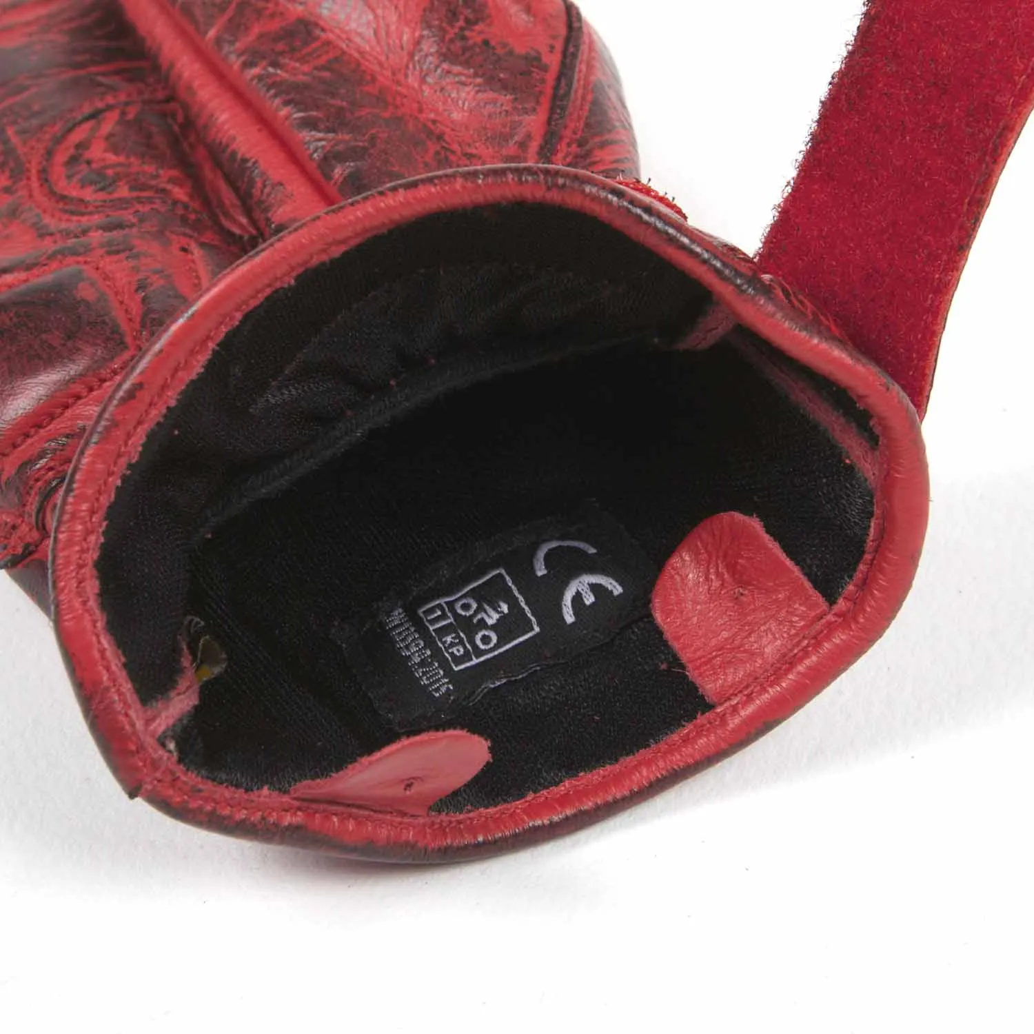 Helstons LIGHTNING Summer Women leather gloves - Red