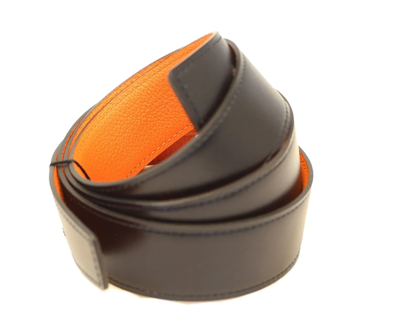 HERMES Replacement Black Belt Strap Size 95