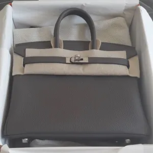 Hermès Birkin 25 Gris Etain Togo Palladium Hardware PHW