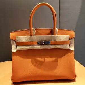 Hermès Birkin 30 Abricot Epsom Palladium Hardware PHW