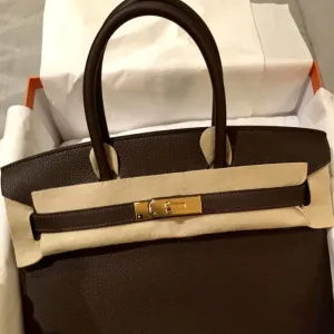 Hermès Birkin 30 Chocolat Togo Gold Hardware GHW