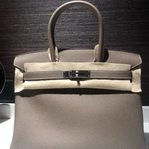 Hermès Birkin 30 Etoupe Togo Palladium Hardware PHW