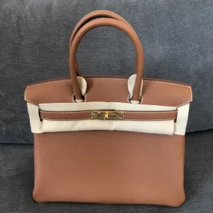 Hermès Birkin 30 Gold Togo Gold Hardware GHW