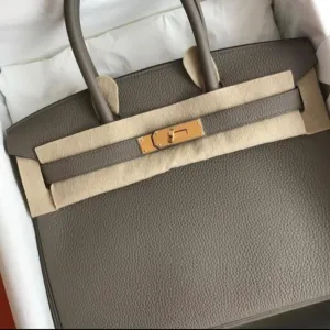 Hermès Birkin 30 Gris Asphalte Togo Gold Hardware GHW