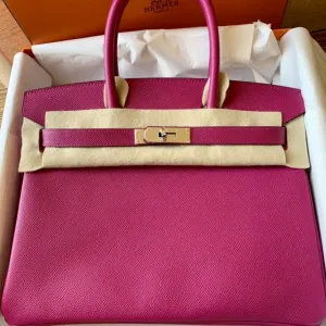 Hermès Birkin 30 Rose Pourpre Epsom Palladium Hardware PHW