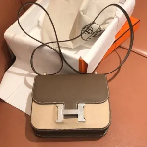 Hermès Constance 18 Etoupe Epsom Palladium Hardware PHW