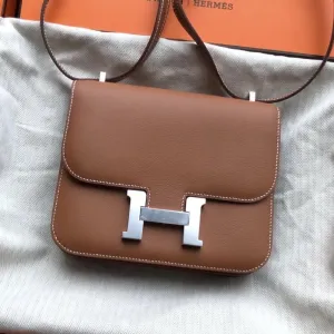 Hermès Constance 18 Gold Evercolor Palladium Hardware PHW