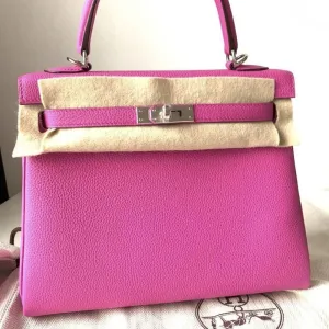 Hermès Kelly 25 Magnolia Togo Palladium Hardware PHW