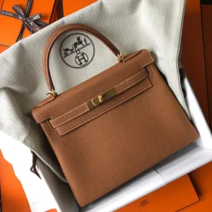 Hermès Kelly 28 Gold Togo Gold Hardware GHW