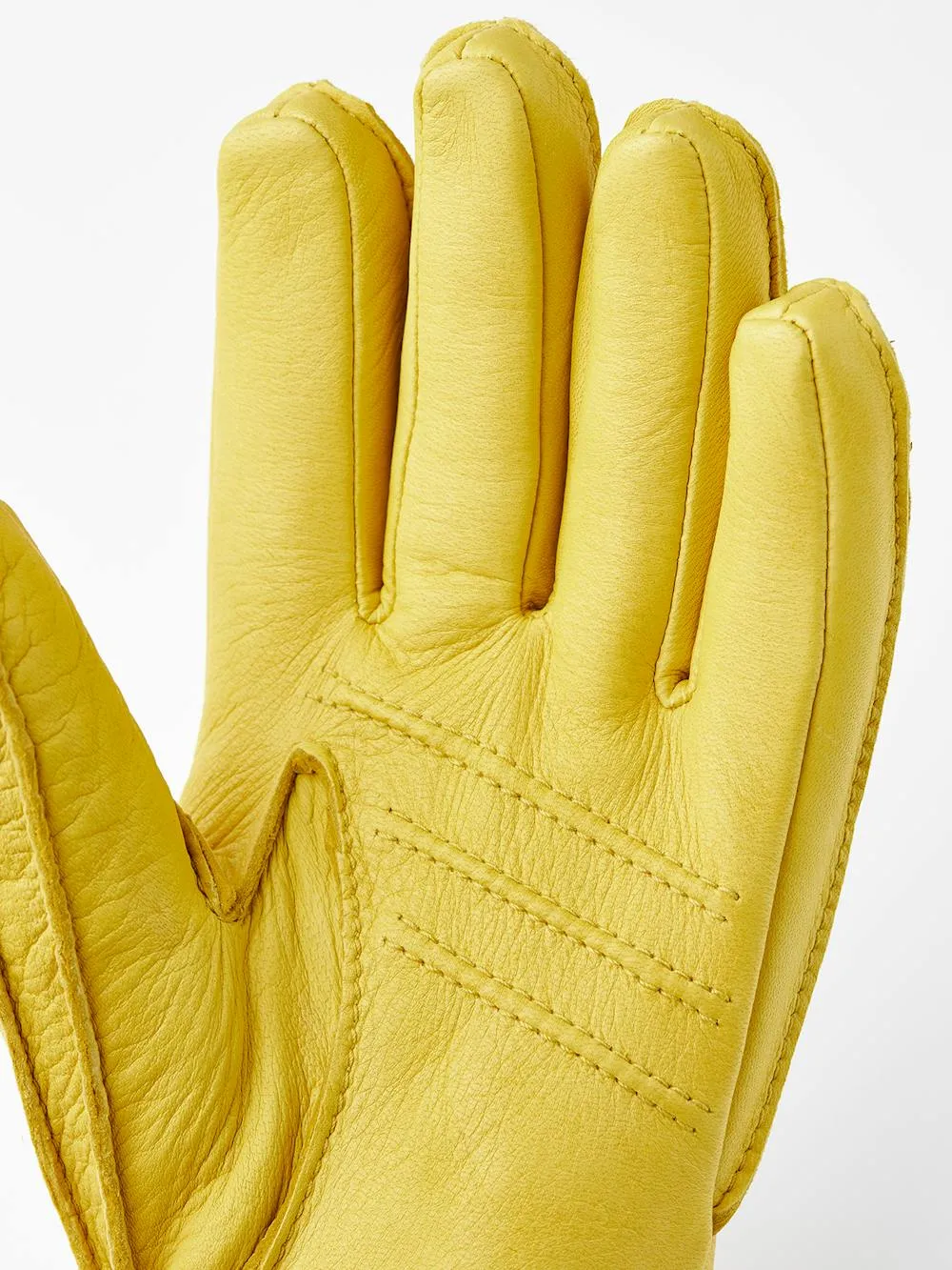 Hestra Deerskin Primaloft Rib Natural Yellow