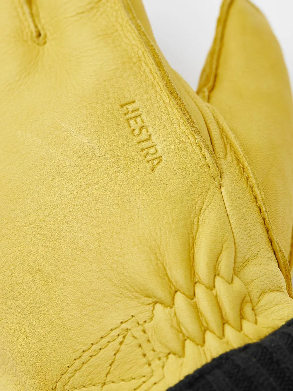 Hestra Deerskin Primaloft Rib Natural Yellow
