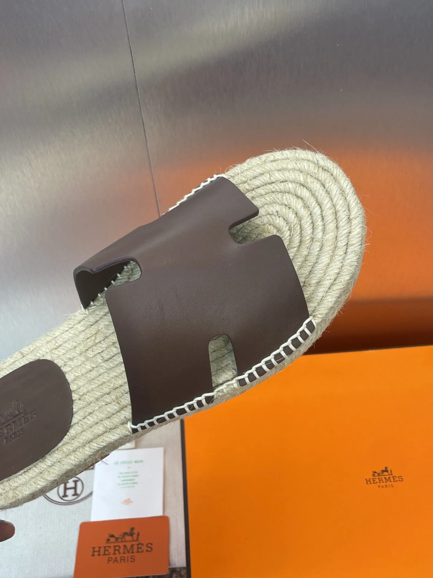HM 25 Antigua Espadrilles Chocolate Calfskin
