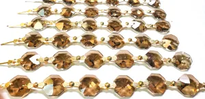 Honey Yard Chandelier Crystal Garland, Lead Crystal Prisms