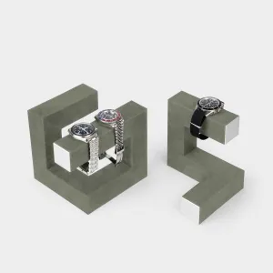 HUDSON DUO WATCH STAND - SAGE / GREY