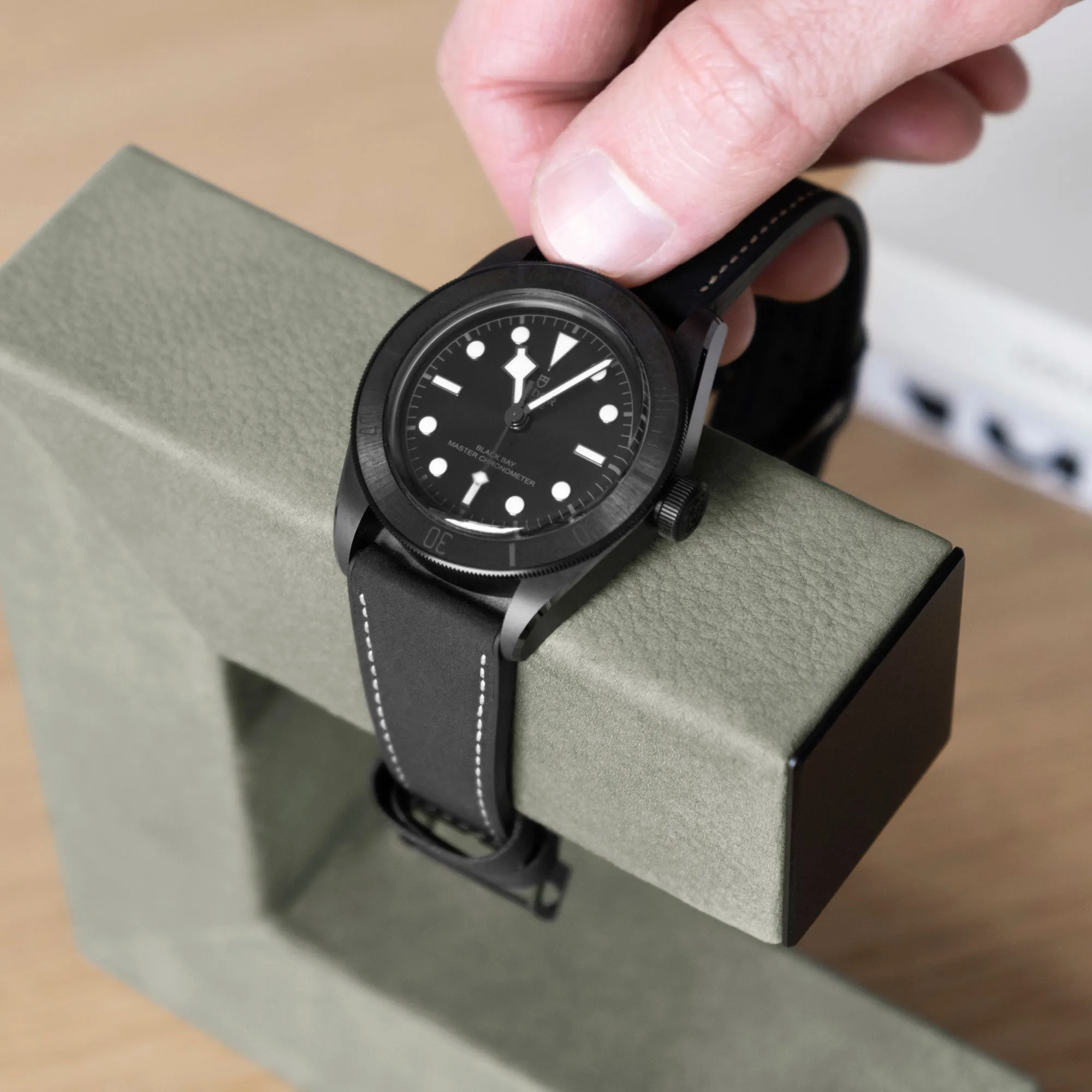 HUDSON DUO WATCH STAND - SAGE / GREY