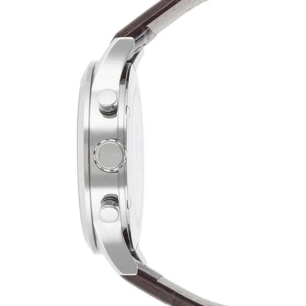 Hugo Boss Aeroliner Chronograph Silver Dial Men's Watch 1512447