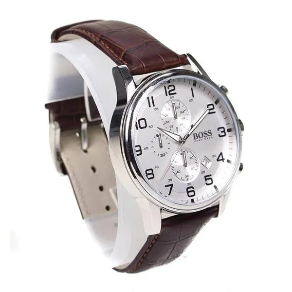 Hugo Boss Aeroliner Chronograph Silver Dial Men's Watch 1512447