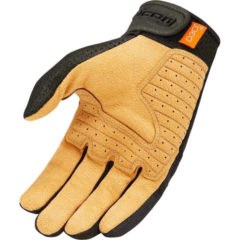 Icon Airform Mens Motorcycle Short Synt. Leather Glove