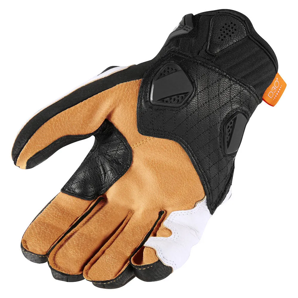 Icon Hypersport Mens Motorcycle Short Leather Glove