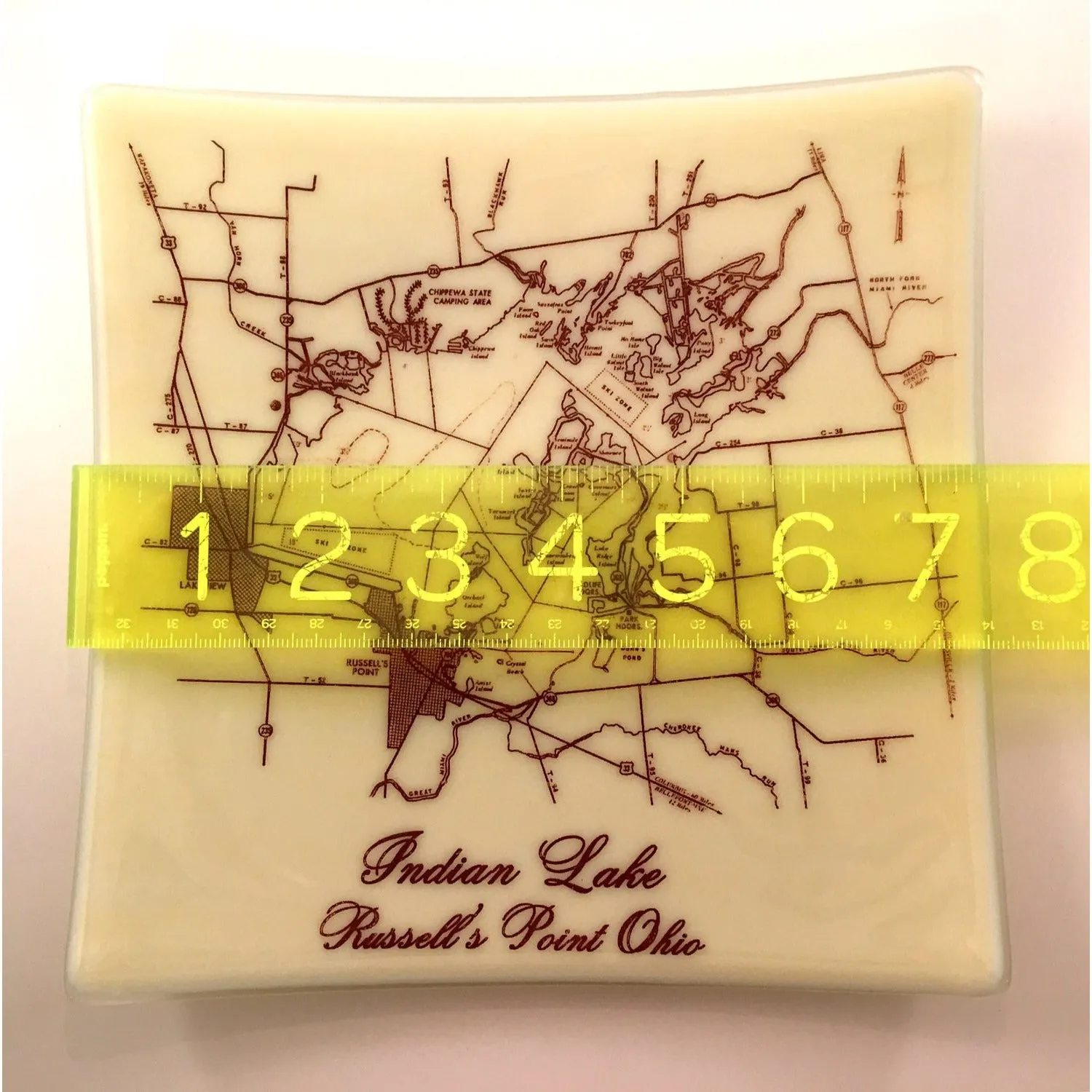 Indian Lake Ohio Map Ohio Tray