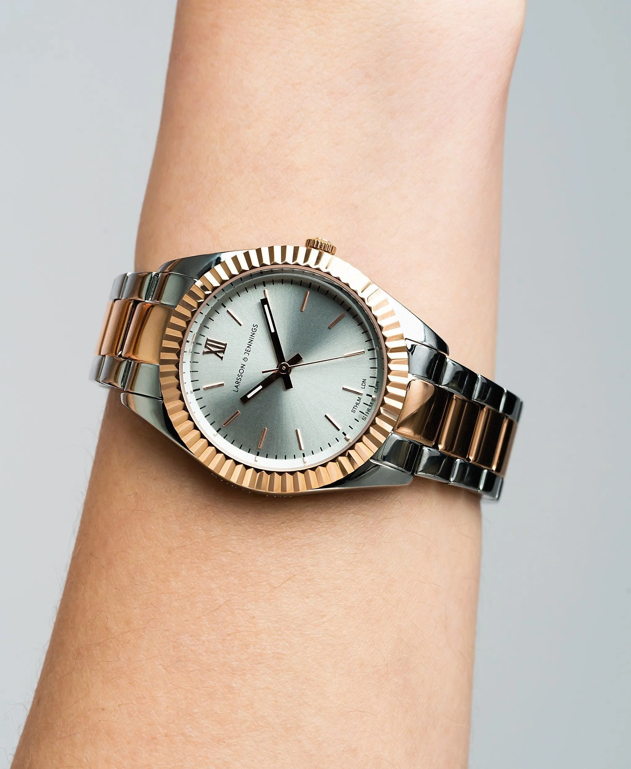 Jade Mixed Rose Gold Grey 36mm