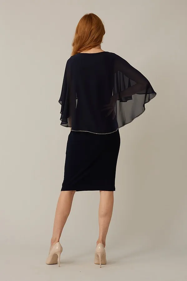 Joseph Ribkoff Ruffle Layer Dress Jr221353